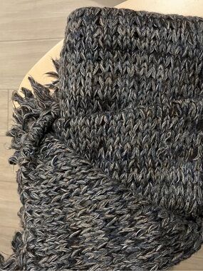 Vintage Wool Dolce & Gabbana Gray Knit Scarf
